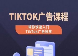 TikTok广告投放课程,从0-1实操课,带你快速入门TikTok广告投放-第一资源库