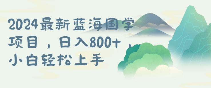 国学项目，长期蓝海可矩阵，从0-1的过程【揭秘】-第一资源库